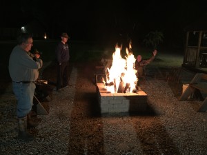 Fire pit-hang out area